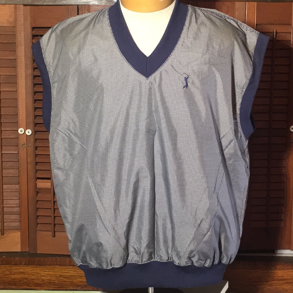 Men’s golf PGA tour vest medium houndstooth print